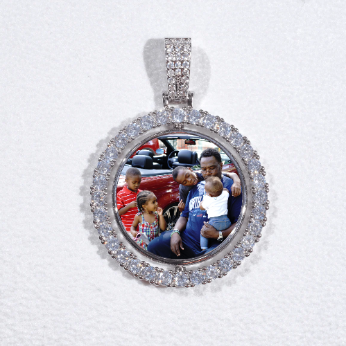 3D Spinning 2-Faced Custom Picture Pendant