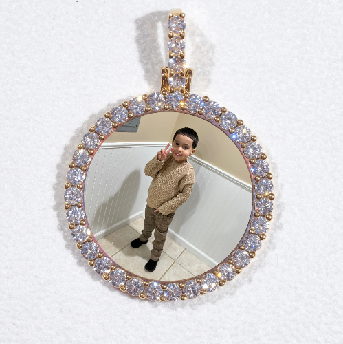 3D CIRCLE CUSTOM PICTURE PENDANT SMALL SIZE