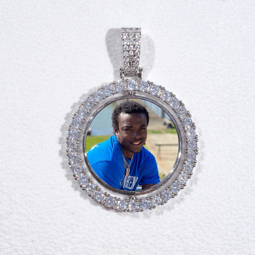 3D Spinning 2-Faced Custom Picture Pendant