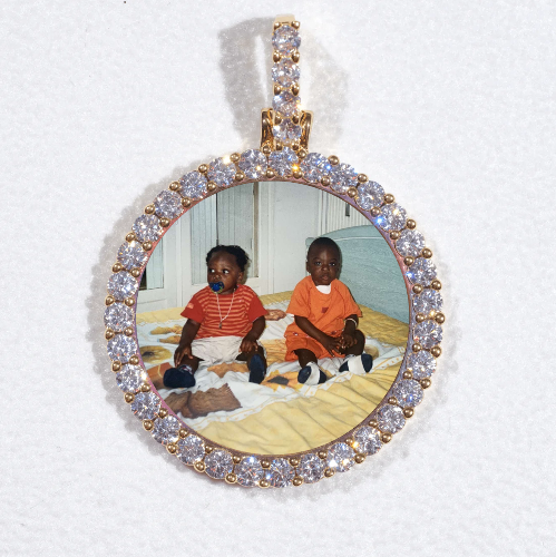 3D CIRCLE CUSTOM PICTURE PENDANT SMALL SIZE