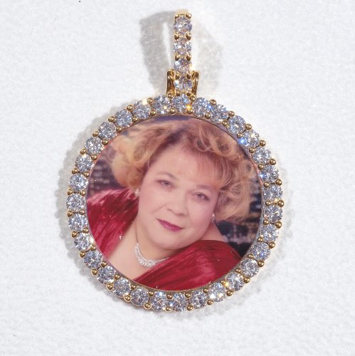 3D CIRCLE CUSTOM PICTURE PENDANT SMALL SIZE