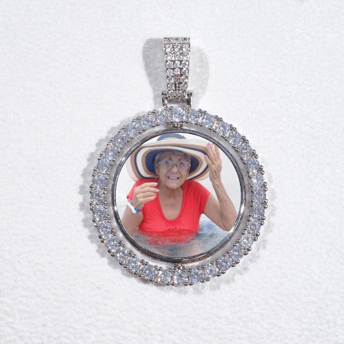 3D Spinning 2-Faced Custom Picture Pendant