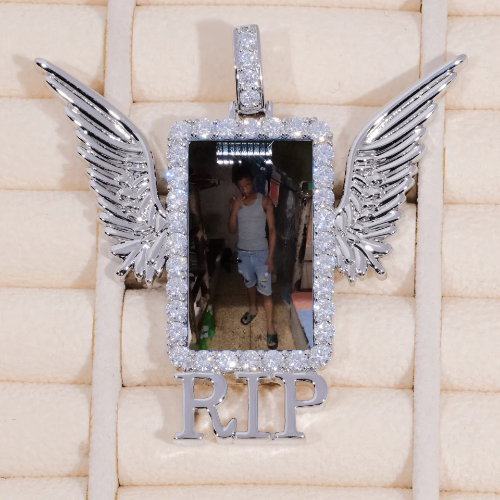 RIP WING 3D CUSTOM PICTURE PENDANT