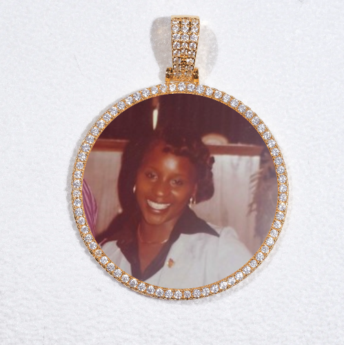 MEDIUM 3D CIRCLE CUSTOM PICTURE PENDANT