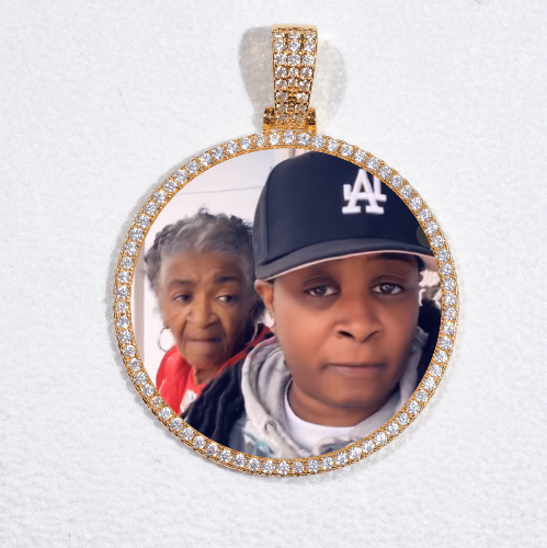 MEDIUM 3D CIRCLE CUSTOM PICTURE PENDANT