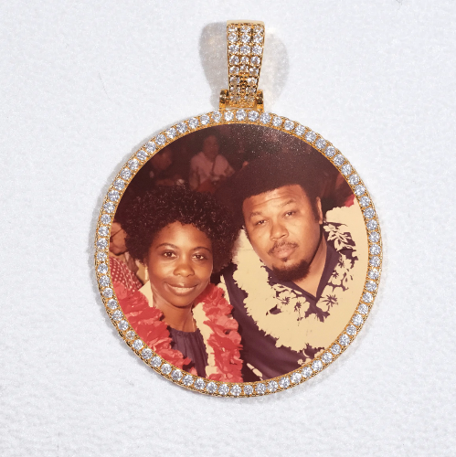 MEDIUM 3D CIRCLE CUSTOM PICTURE PENDANT