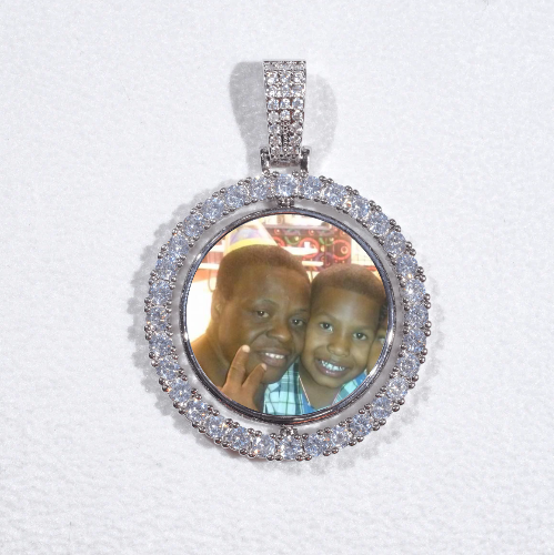 3D Spinning 2-Faced Custom Picture Pendant
