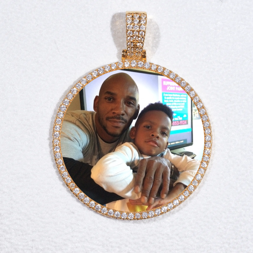MEDIUM 3D CIRCLE CUSTOM PICTURE PENDANT