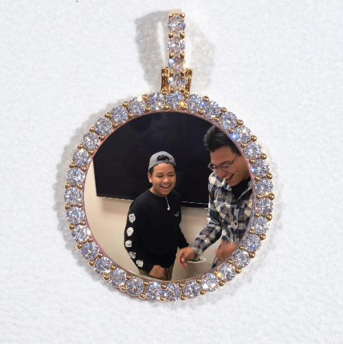 3D CIRCLE CUSTOM PICTURE PENDANT SMALL SIZE