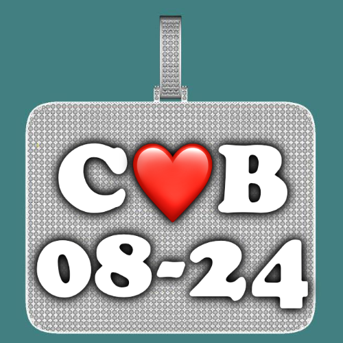 CUSTOM LETTER NECKLACE 3D BIG SQUARE