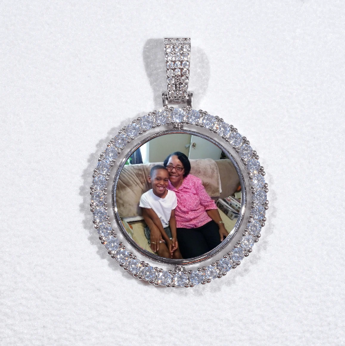 3D Spinning 2-Faced Custom Picture Pendant