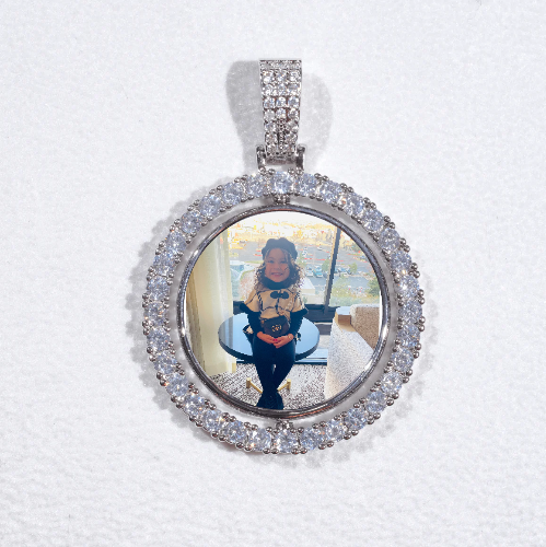3D Spinning 2-Faced Custom Picture Pendant