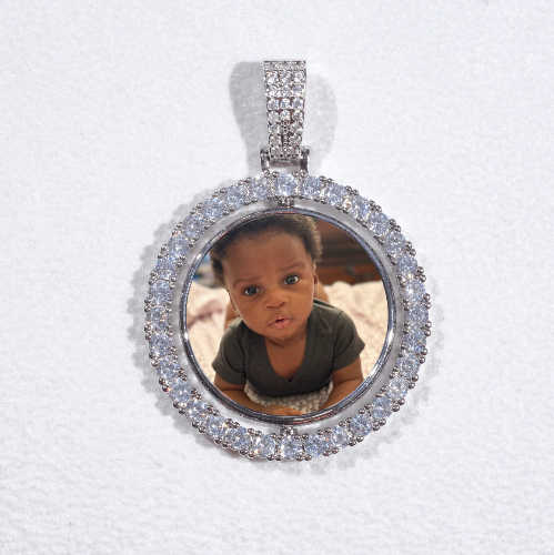 3D Spinning 2-Faced Custom Picture Pendant