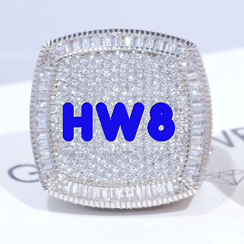 CUSTOM LETTER 3D ICED RING