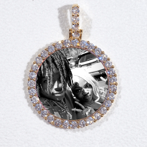 3D CIRCLE CUSTOM PICTURE PENDANT SMALL SIZE