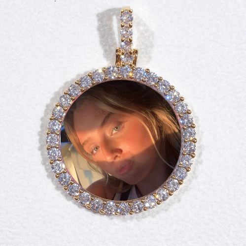 3D CIRCLE CUSTOM PICTURE PENDANT SMALL SIZE