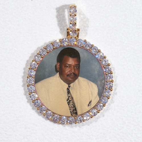 3D CIRCLE CUSTOM PICTURE PENDANT SMALL SIZE
