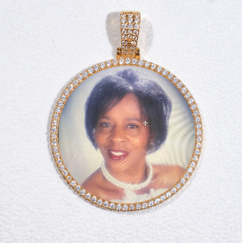 MEDIUM 3D CIRCLE CUSTOM PICTURE PENDANT