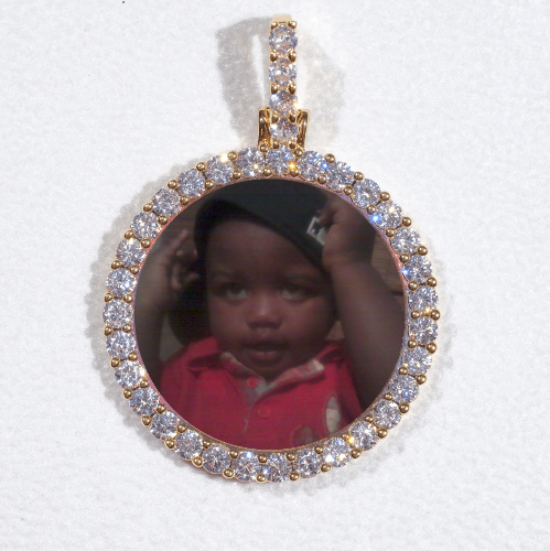 3D CIRCLE CUSTOM PICTURE PENDANT SMALL SIZE