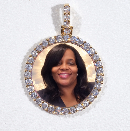 3D CIRCLE CUSTOM PICTURE PENDANT SMALL SIZE