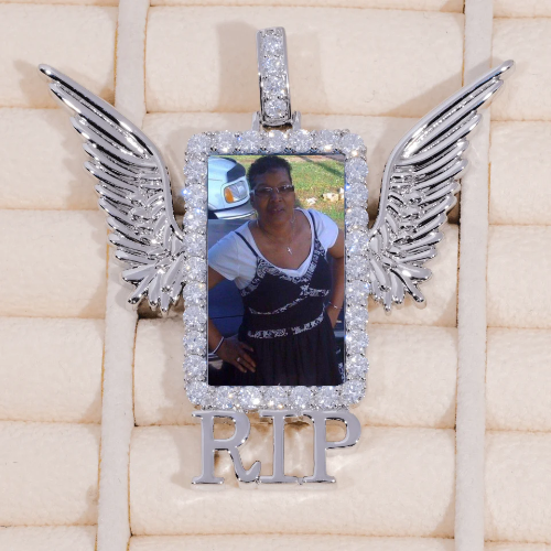 RIP WING 3D CUSTOM PICTURE PENDANT