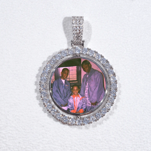 3D Spinning 2-Faced Custom Picture Pendant