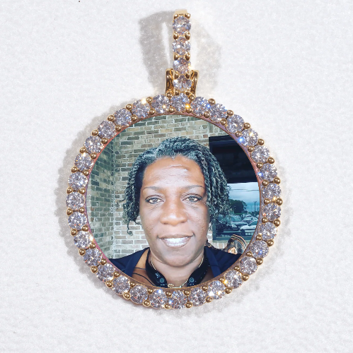 3D CIRCLE CUSTOM PICTURE PENDANT SMALL SIZE