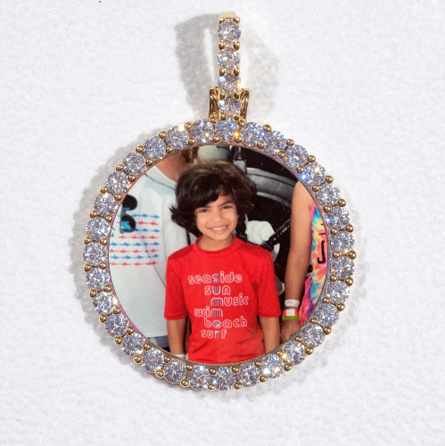 3D CIRCLE CUSTOM PICTURE PENDANT SMALL SIZE
