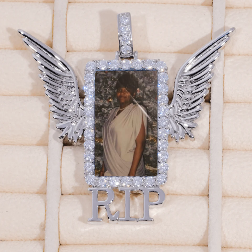 RIP WING 3D CUSTOM PICTURE PENDANT