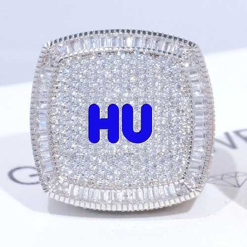 CUSTOM LETTER 3D ICED RING