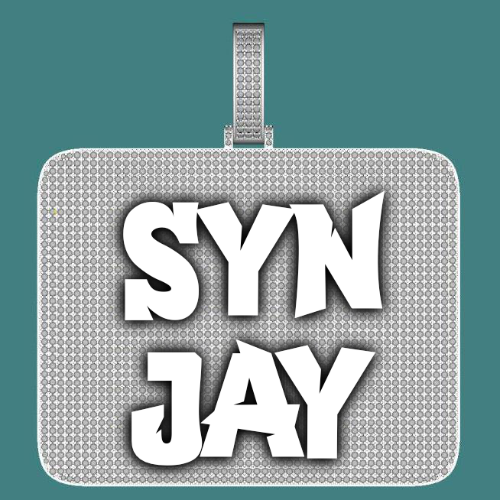 CUSTOM LETTER NECKLACE 3D BIG SQUARE