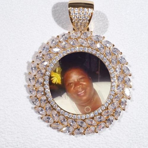 Large 3D Wheat Ear Custom Picture Pendant