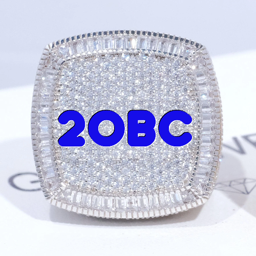 CUSTOM LETTER 3D ICED RING