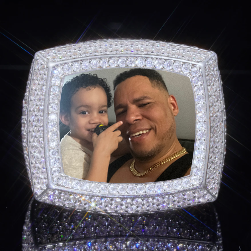 3D CUSTOM PICTURE ICED RING