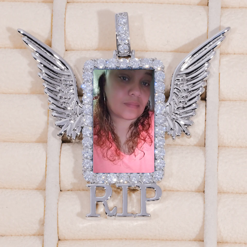 RIP WING 3D CUSTOM PICTURE PENDANT