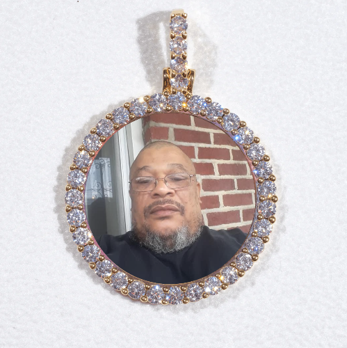 3D CIRCLE CUSTOM PICTURE PENDANT SMALL SIZE