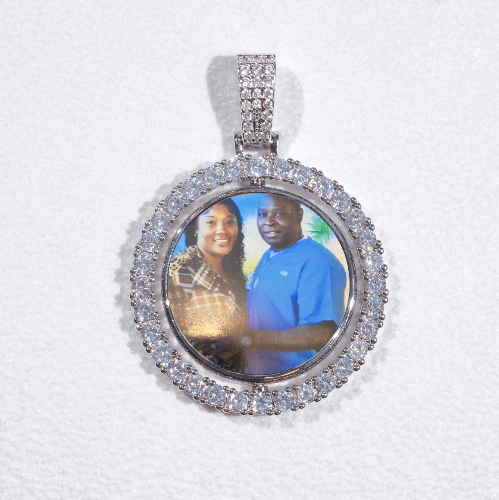 3D Spinning 2-Faced Custom Picture Pendant