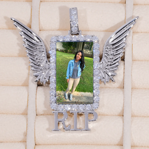 RIP WING 3D CUSTOM PICTURE PENDANT