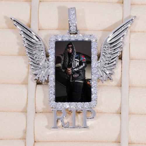 RIP WING 3D CUSTOM PICTURE PENDANT