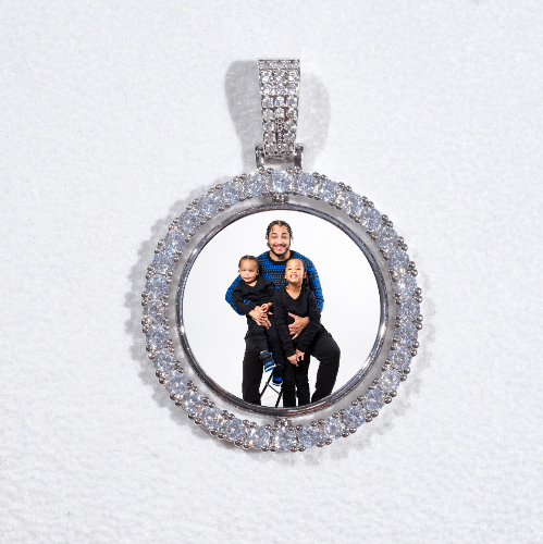 3D Spinning 2-Faced Custom Picture Pendant