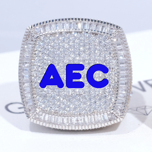 CUSTOM LETTER 3D ICED RING