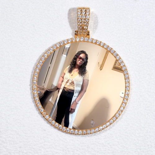 MEDIUM 3D CIRCLE CUSTOM PICTURE PENDANT