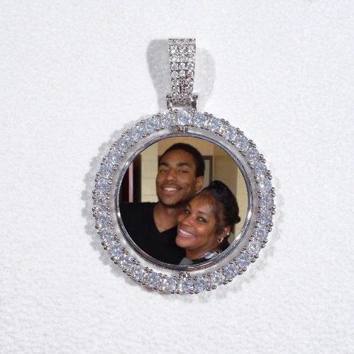 3D Spinning 2-Faced Custom Picture Pendant
