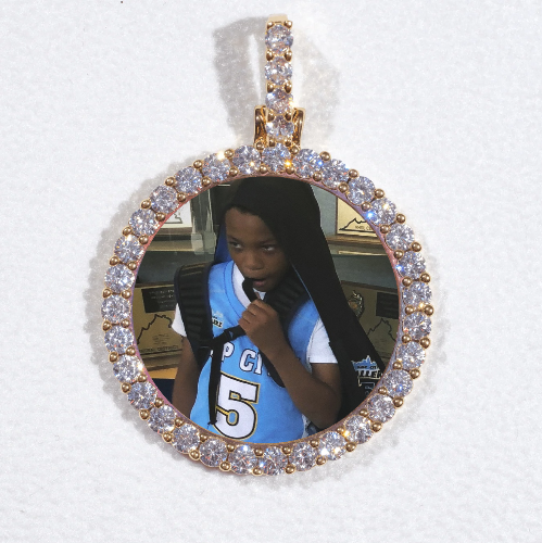 3D CIRCLE CUSTOM PICTURE PENDANT SMALL SIZE