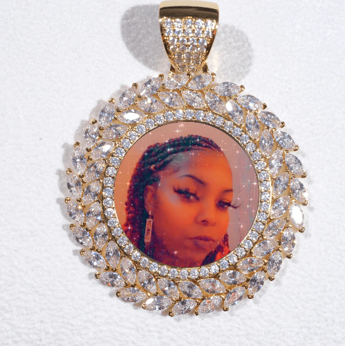 Large 3D Wheat Ear Custom Picture Pendant
