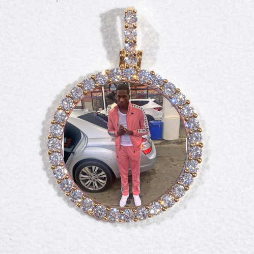 3D CIRCLE CUSTOM PICTURE PENDANT SMALL SIZE