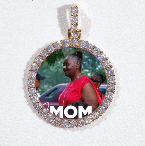 3D CIRCLE CUSTOM PICTURE PENDANT SMALL SIZE
