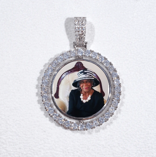3D Spinning 2-Faced Custom Picture Pendant