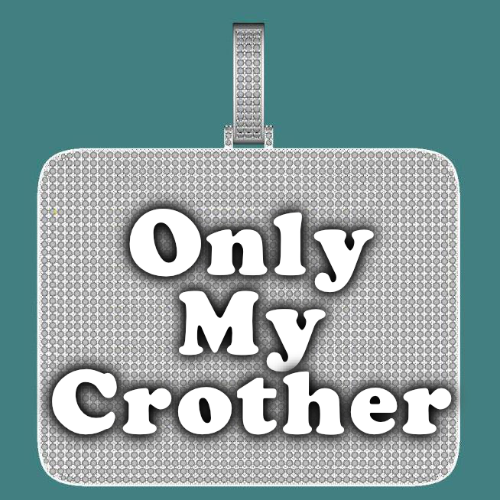 CUSTOM LETTER NECKLACE 3D BIG SQUARE