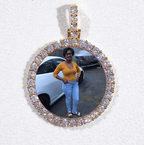 3D CIRCLE CUSTOM PICTURE PENDANT SMALL SIZE